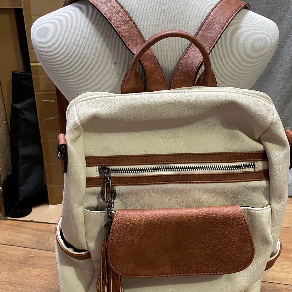 OPAGE Leather Backpack Purse for Women